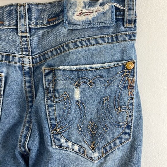 MEK Makaha Distressed Straight Leg Jeans - Picture 10 of 12